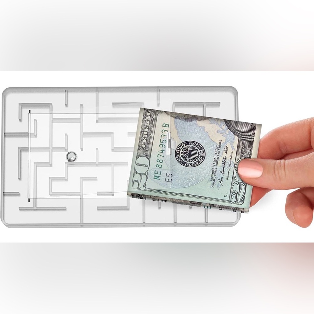 Money Puzzle Box, Money Holder Maze Gift Holder, Stocking Stuffer Teens & Adults